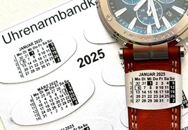 Kalender am Uhrenarmband